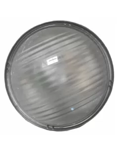 Plaf pared techo redondo 22mm e27 75w gris plata